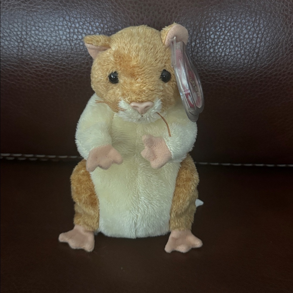 Ty Original Beanie Baby “Pellet” the Hamster 🐹 Retired Vintage Stuffed Plush